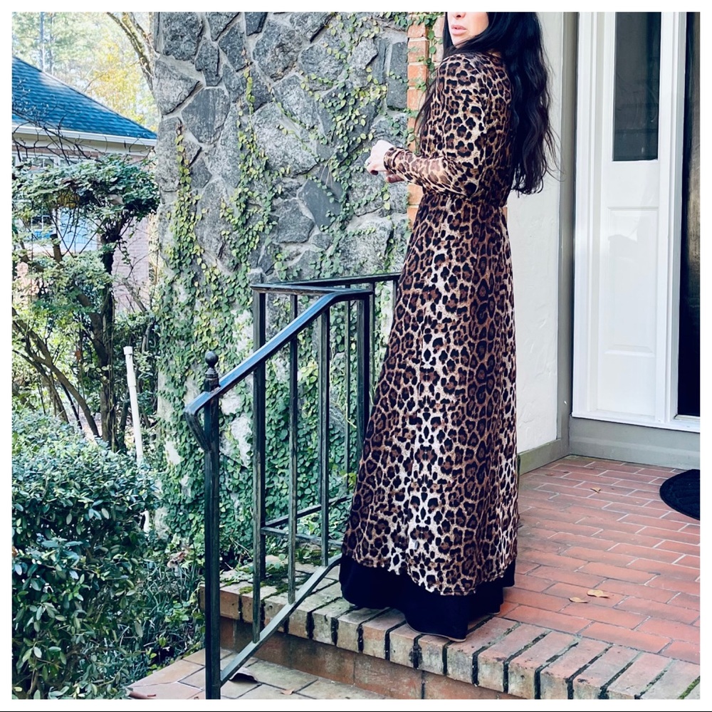Fabulous Leopard print long kimono/duster - Picture 6 of 7